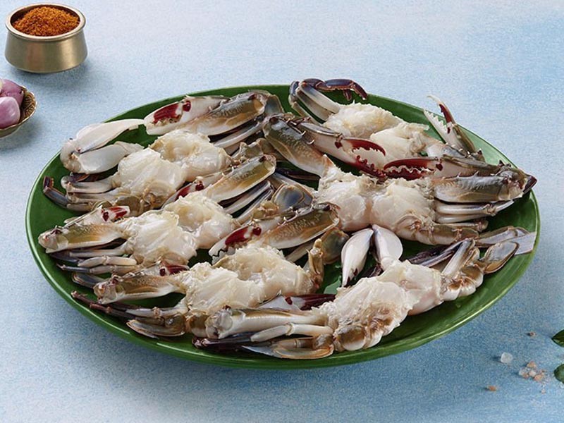 Three Spot Crab Dressed & Processd (Ready to Cook)
