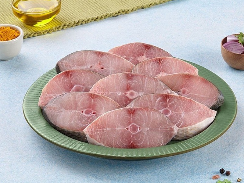Indian Salmon Steaks (Include Head Pieces)