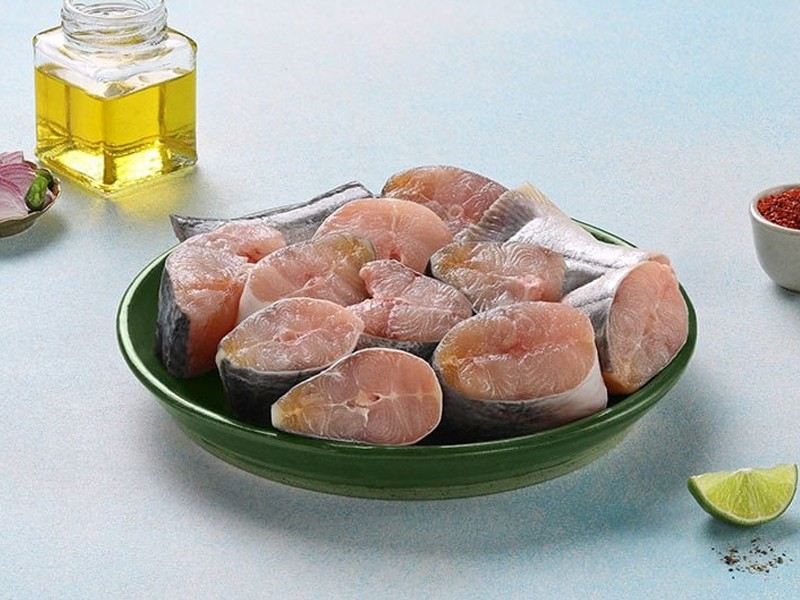 River Ayer Fish Steaks Include Head (Size: Small 3pcs kg)

সম্পূর্ণ কাটা-বাছার পর সকল উচ্ছিষ্ট বাদ দিয়ে পরিস্কার পরি