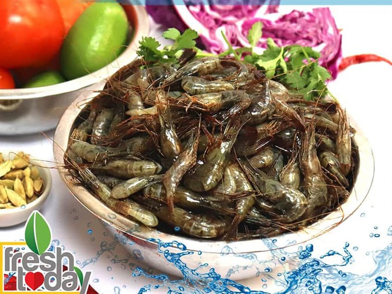 River Small Black Prawn  <br>(নদীর কালো চিংড়ি)